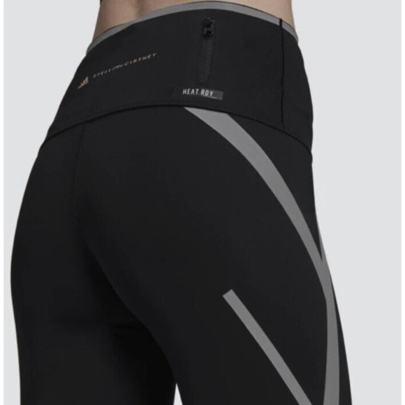 Adidas Stella McCartney Truepace Heat.Rdy 3/4 Running Tights Black Size XS - Picture 3 of 11